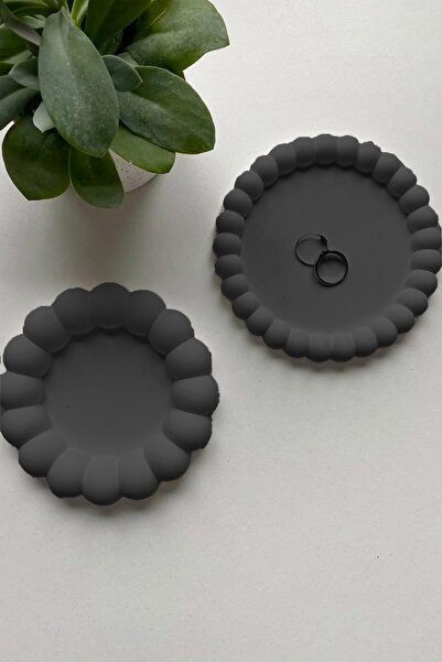 Be Candlous Bubble Set of 2 Decorative Concrete Plate Jewelry Plate Coasters