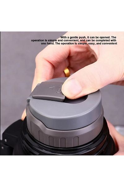 hediyeconcepti 1200ml Insulated Stainless Steel Cup Large Capacity Coffee Thermos Vacuum Bottle