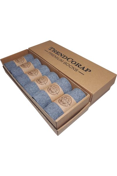 TrendCorap Premium 6 ζευγάρια βαμβακερές εποχιακές ανδρικές κάλτσες χωρίς ραφή