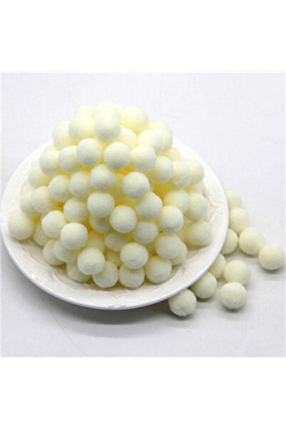 MutluBiDünya 50 adet 2.5 cm peluş ponpon