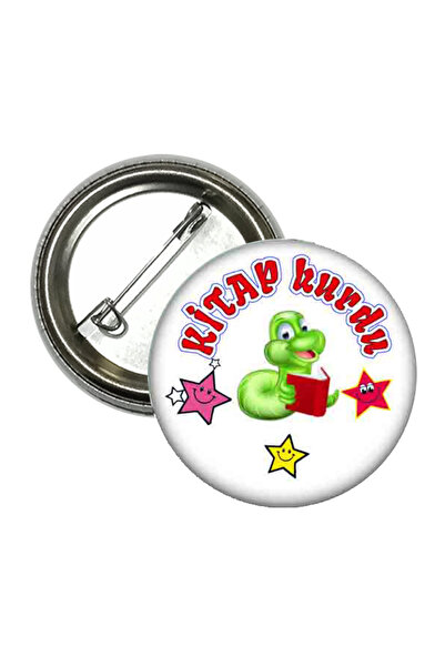 Hediye Panayırı Kitap Kurdu Rozeti 20 Adet