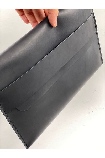 MAT Deri حافظة Matebook D 15 Huawei مقاس 15.6 بوصة متوافقة مع حقيبة حمل مصنوعة يدويًا من الجلد الطبيعي باللون الأسود