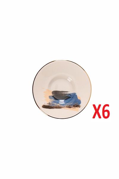 Porland Dash Pattern Tea Plate 11cm 6 Pieces 04ALM008506