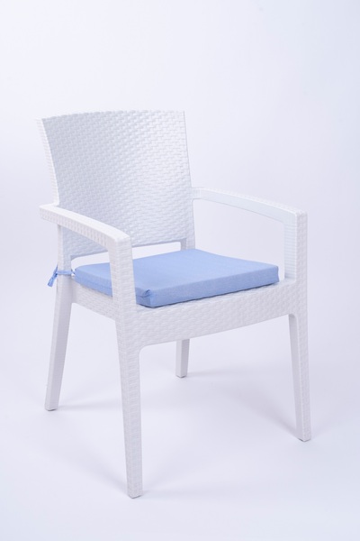 ALTINPAMUK Turquoise Elsa Sponge Chair Cushion with Laces 40x42 Cm