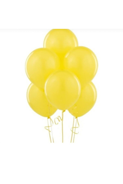 Yogi parti بالون باستيل أصفر 12 بوصة 10 قطع