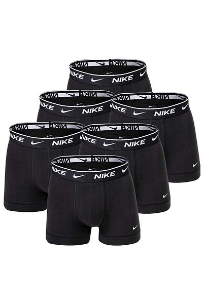 Nike Herren Boxershorts, 6er Pack - Trunks, Logobund, Cotton Stretch