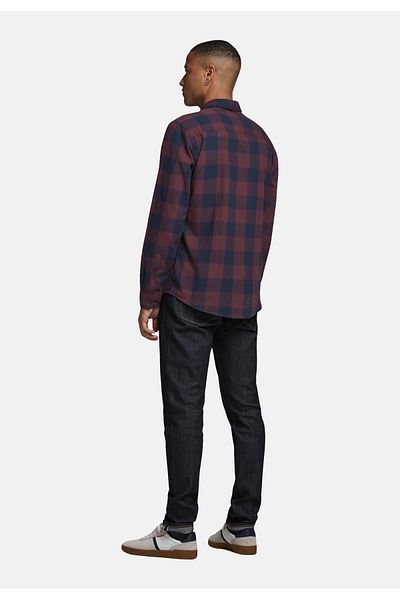 Jack & Jones Hemd Langärmliges GINGHAM TWILL SHIRT mit Hemdkragen
