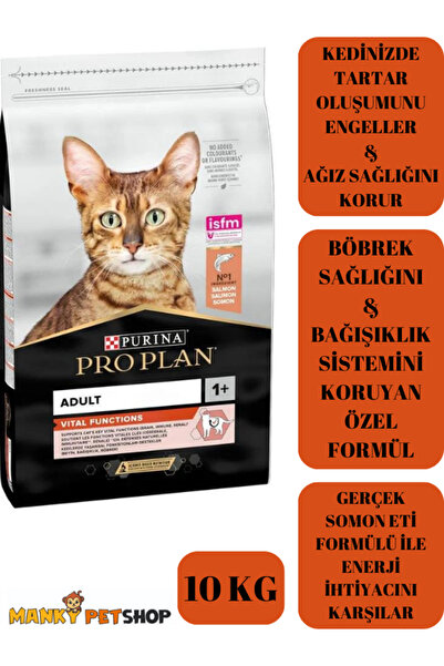 Pro Plan ADULT VİTAL FUNCTIONS SOMONLU YETİŞKİN KEDİ MAMASI (10KG)
