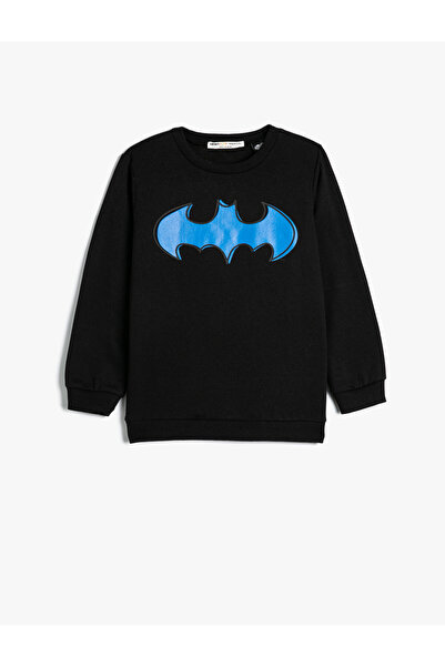 Koton Batman majica s licencom, okrugli izrez, podignuta tkanina