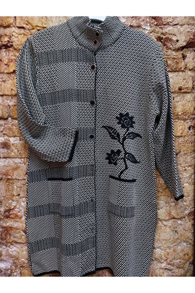 Gürkan Triko СТАЛЕВИЙ ПЛЕТЕНИЙ ПАЛЬТО