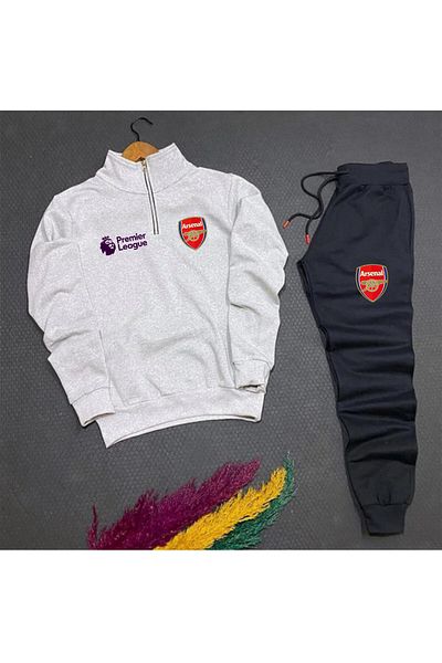 Pisa Art Arsenal X Premier League Half Zip Sweat Tracksuit Set