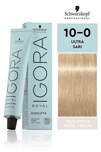 Igora Royal Highlifts Pastel Tonlar 10-0 Ultra Sarı Saç Boyası 60ml
