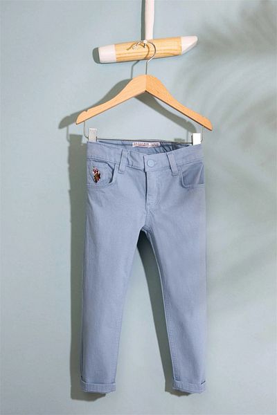 U.S. Polo Assn. Светло индиго платнени панталони за момчета
