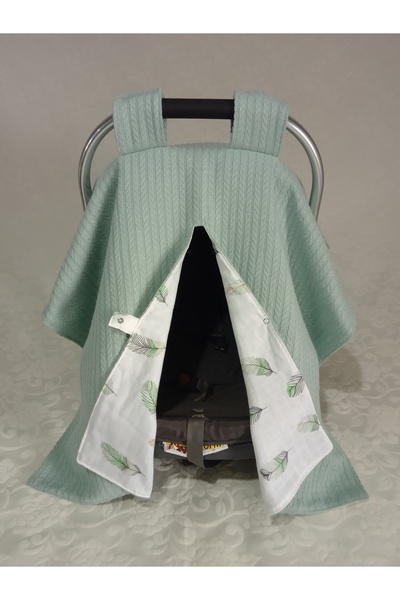 Wenaris ÇİFT TARAFLI ÖRGÜ PİKE Puset örtüsü, Puset minderi, Puset çarşafı 3 p...