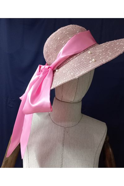 es moda shop Begonia Multifunctional Satin Girdle Scarf Candy Pink