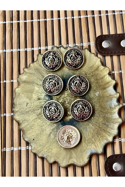 ODDA TASARIM ATÖLYESİ Design coat size metal 7-piece button set