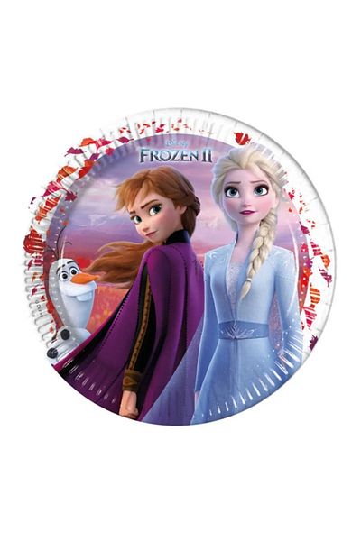 Kikajoy Frozen Frozen Queen - 2 Cardboard Plates, 23cm, Pack of 8