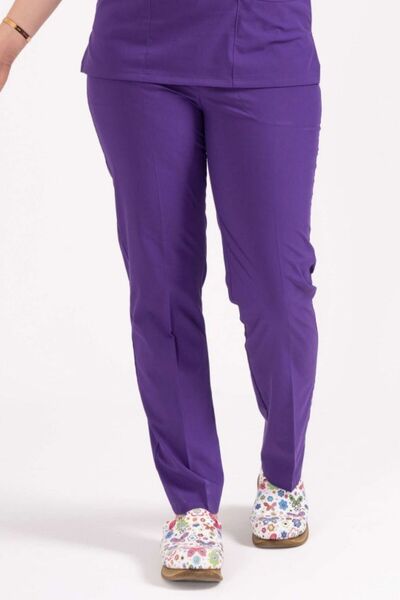 Class Üniforma Single Bottom Purple Lycra Nurse and Doctor Uniform Pants Scru...