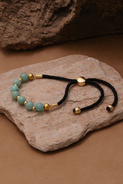 Dünya Doğal Taş Amazonite Jewelled Bracelet