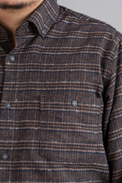 ADVANTE Зимовий чоловічий сорочка з двома кишенями та зручним кроєм