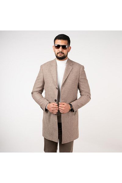 AKÇAYLAR Ανδρικό παλτό Sir Kaşe Regular Fit