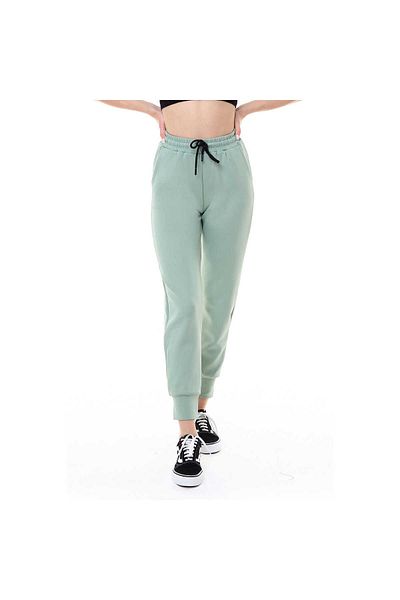 Miss Puddra Women's Scuba Single Bottom Tracksuit with Cuffs Pistachio Green