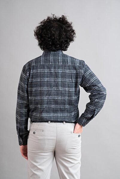 ADVANTE Зимовий чоловічий сорочка з двома кишенями та зручним кроєм