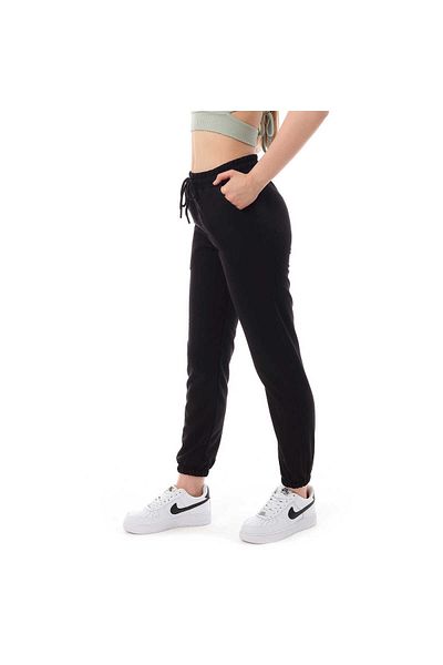 Miss Puddra Μαύρη γυναικεία φόρμα Jogger - Μονό κάτω 3008