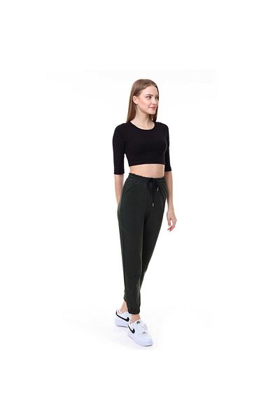 Miss Puddra Women's Jogger Single Bottom Tracksuit Khaki