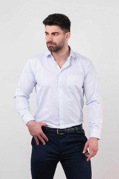 AKÇAYLAR Ανδρικό πουκάμισο Mugi Casual Cut με τσέπες