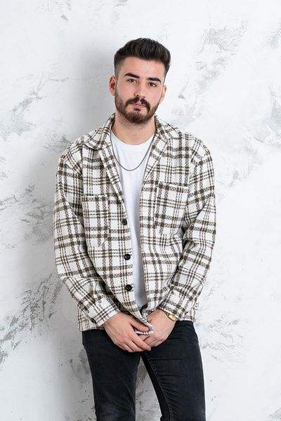 AKÇAYLAR Ανδρικό πουκάμισο Oversize καρό