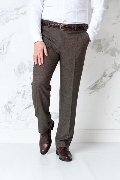 AKÇAYLAR Ανδρικό υφασμάτινο παντελόνι με υφή Regular Fit Seasonal