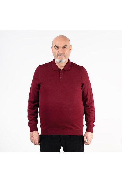 San&Fa Knitwear Battal Collar Men's Sweater