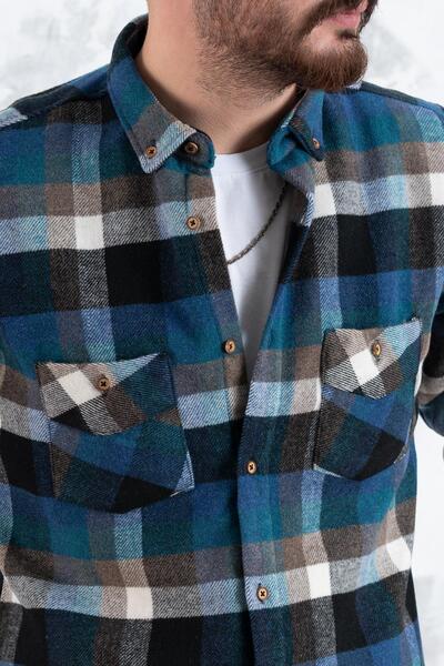 ADVANTE Сlimfit Подвійна кишеня Лісоруб Сорочка