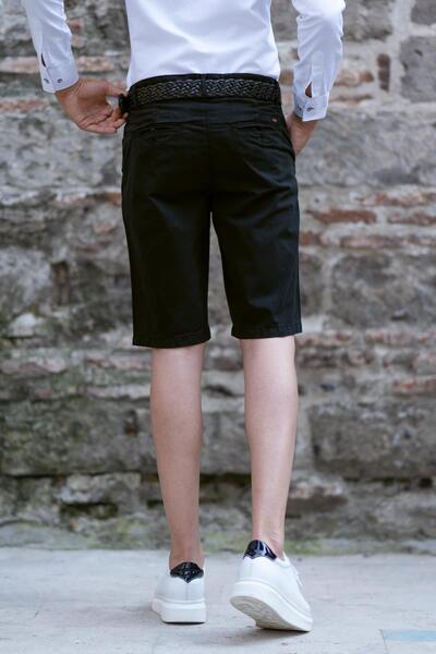 AKÇAYLAR Ανδρικό σορτς από ύφασμα Gabardine Cotton Regular Fit Chino Side Pocket