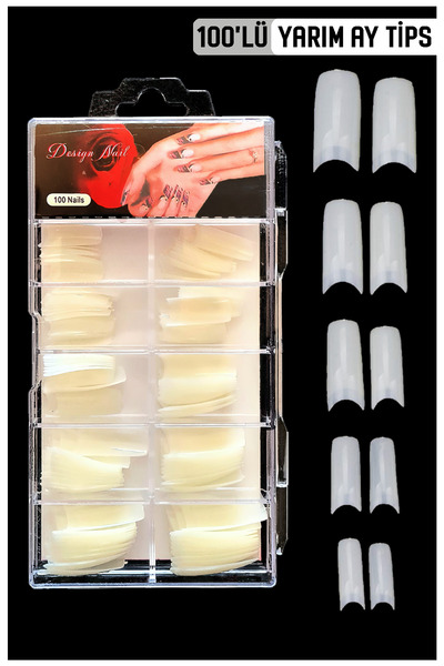 MOZIUR 100'lü Yarım Ay Tips - Kemik