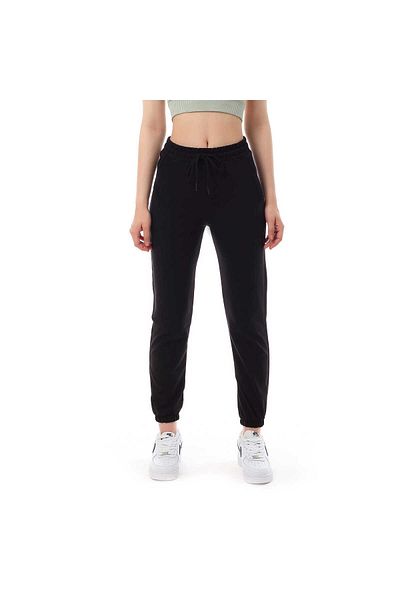 Miss Puddra Μαύρη γυναικεία φόρμα Jogger - Μονό κάτω 3008