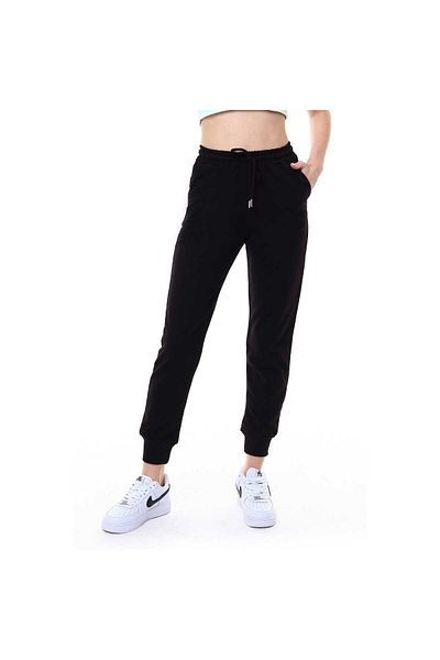 Miss Puddra Women's Single Bottom Tracksuit Black with Cuffs