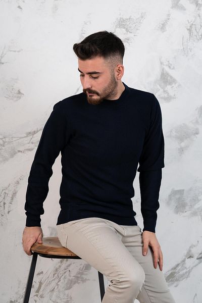 AKÇAYLAR Slimfit Half Fisherman мъжки трикотаж спортен пуловер