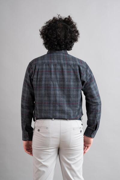 ADVANTE Çift Cep Rahat Kesim Kışlık Erkek Gömlek