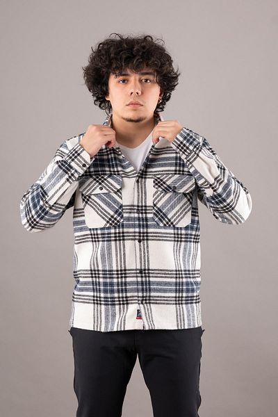 BİCAN Ανδρικό πουκάμισο ξυλοκόπο Bican Double Pocket Oversize