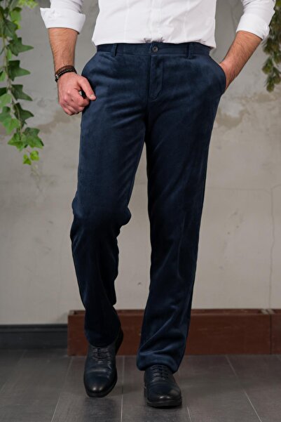 AKÇAYLAR Тонкі фітіллі, прямий крій, трубоподібні штанини, чоловічі вельветові штани