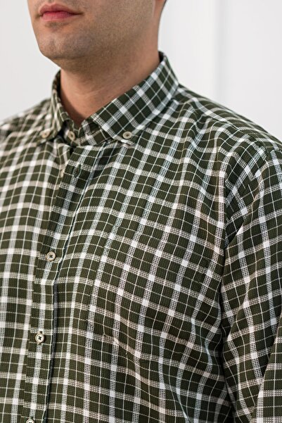 ADVANTE Широкий і зручний (БІЛЬШИЙ) крій, кишені, комір в клітинку, ґудзики, класична чоловіча сорочка