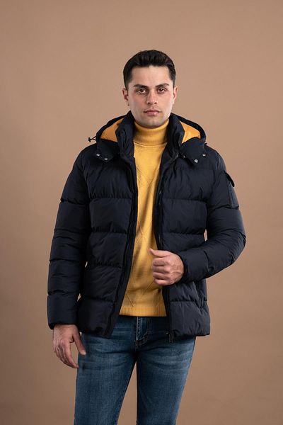 AKÇAYLAR Мъжко пухено яке Slimfit с качулка и подплата