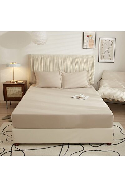 İzgi Concept طقم ملاءات مرنة فردية من Ranforce قطعة واحدة غطاء وسادة 100x200 ...