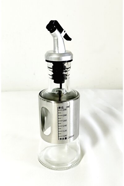 Fipek Yakut Cam Yağdanlık Damlatmaz Contalı Kapaklı Tıpalı Ölçülü