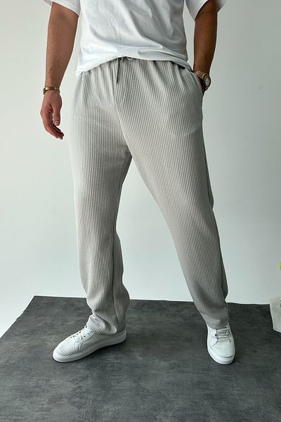 MADZEYMODA Ανδρικό Jogger με γκρι κορδόνι Baggy Fit Loose Fit