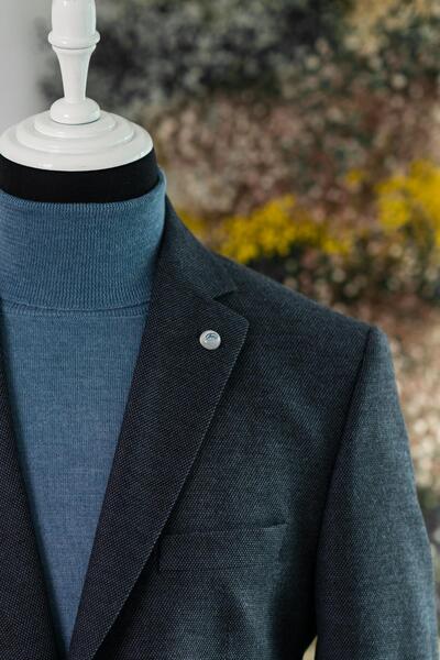 APARTRO Класичний крій, подвійний розріз, 4 кишені, окуляри, зимовий чоловічий однобортний піджак