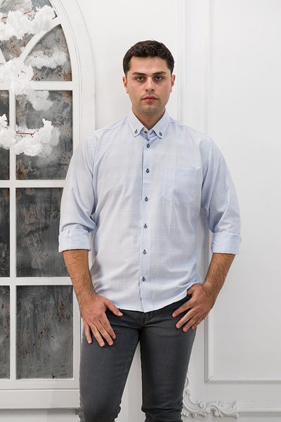 ADVANTE Cămașă clasică pentru bărbați, lată și confortabilă (BOL)