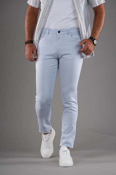 AKÇAYLAR Ανδρικό τζιν παντελόνι από βαμβάκι Lycra Regular Fit
